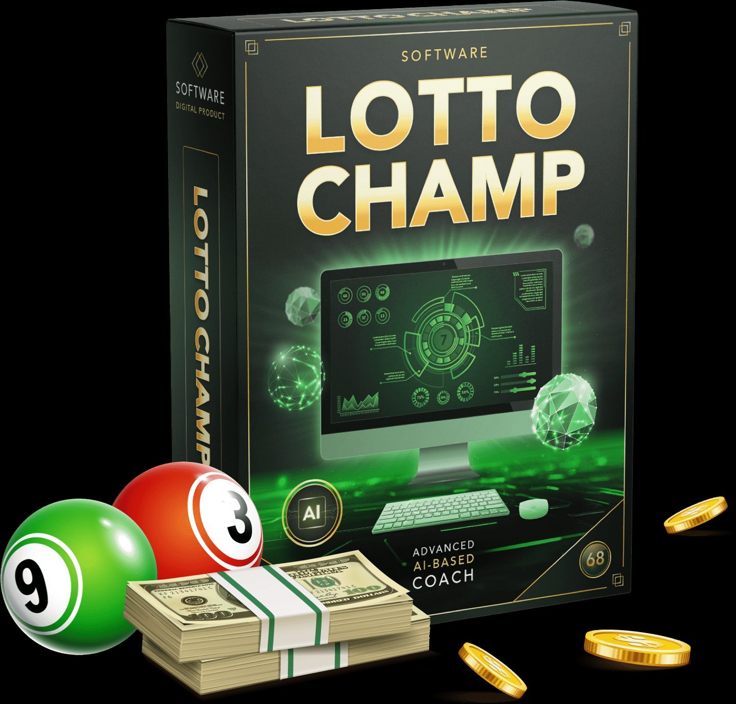 Buy Lotto Champ – AI-Powered Lottery Software Box